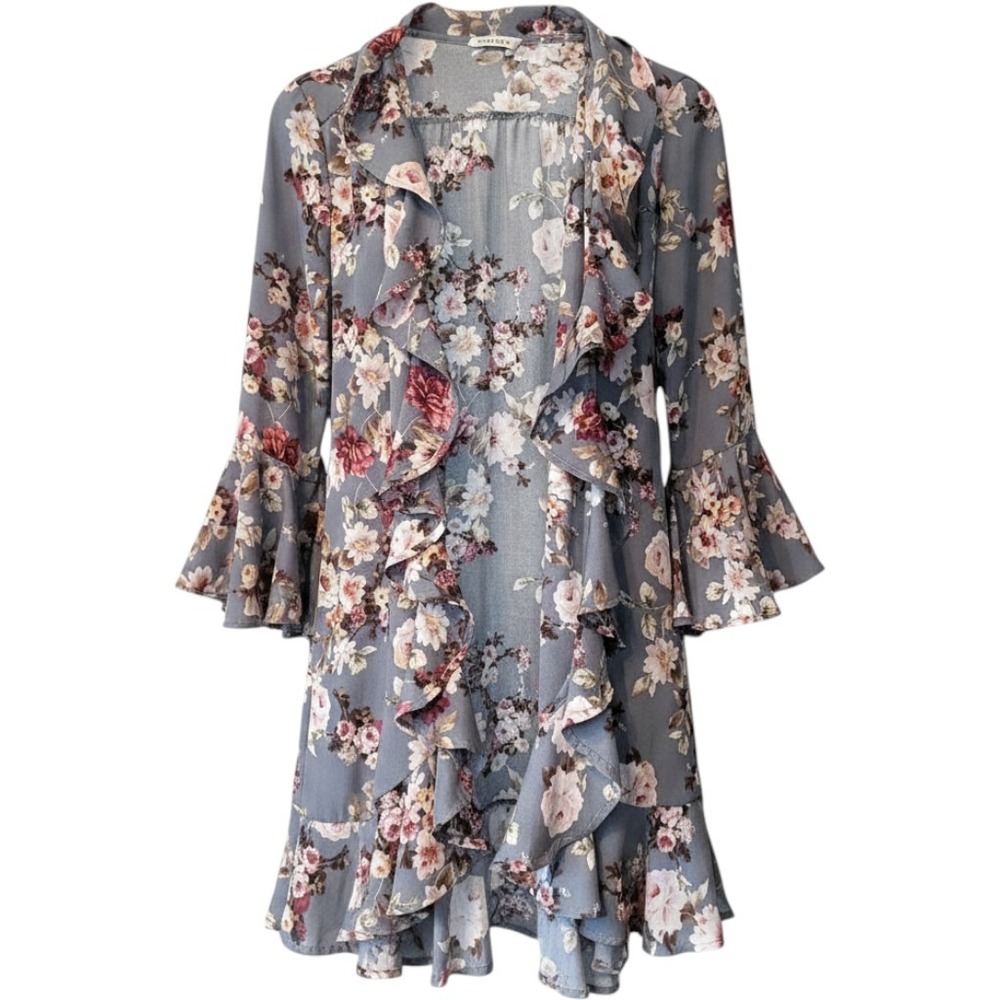 S Romantic Open Duster Fairy Women Whimsigoth Boho Rosecore Coquette